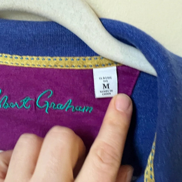 Robert Graham Blue Polo, size medium - Picture 5 of 5